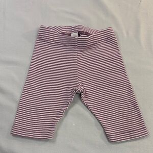 Tea Collection - Striped Purple and White Baby Leggings